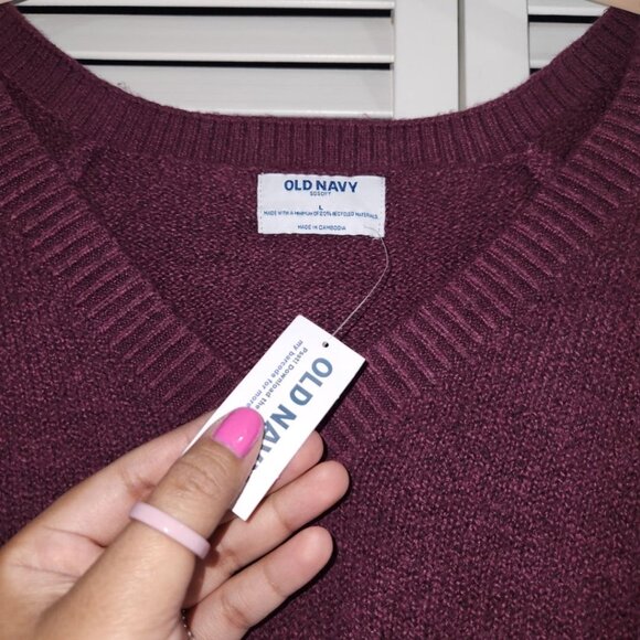 ✨ OLD NAVY | Women's Cherry Bark Mini Sweater Dress - Picture 4 of 5